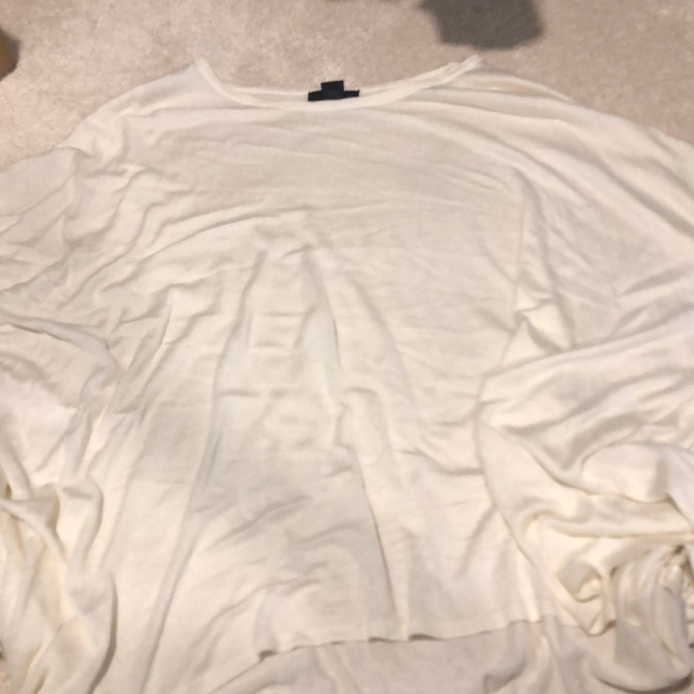 Cream poncho